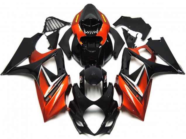 Shop Gloss Black and Bronze Gold logo Suzuki GSXR Motorcycle Fairings 1000 Motorcycle Fairings 07-08 Shop Gloss Black and Bronze Gold logo Suzuki GSXR Motorcycle Fairings 1000 Motorcycle Fairings 07-08