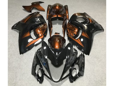 Shop Gloss Black and Deep Orange Suzuki GSXR Motorcycle Fairings 1300 Motorcycle Fairings 08-19