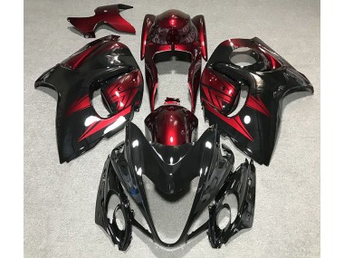 Shop Gloss Black and Deep Red Suzuki GSXR Motorcycle Fairings 1300 Motorcycle Fairings 08-19