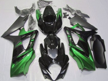 Shop Gloss Black and Green Suzuki GSXR Motorcycle Fairings 1000 Motorcycle Fairings 07-08