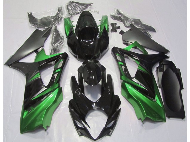 Shop Gloss Black and Green Suzuki GSXR Motorcycle Fairings 1000 Motorcycle Fairings 07-08 Shop Gloss Black and Green Suzuki GSXR Motorcycle Fairings 1000 Motorcycle Fairings 07-08