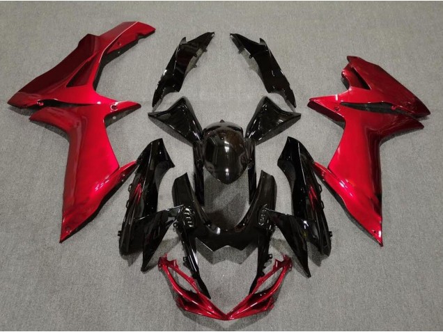 Shop Gloss Black and Lava Red Suzuki GSXR750 Motorcycle Fairings 11-20 Shop Gloss Black and Lava Red Suzuki GSXR750 Motorcycle Fairings 11-20