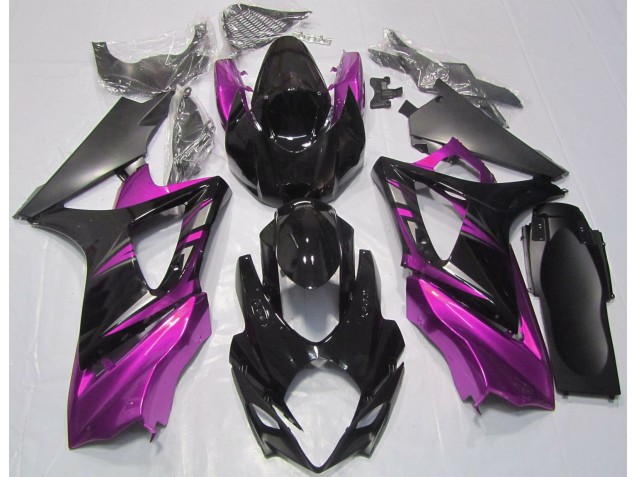 Shop Gloss Black and Pink Suzuki GSXR Motorcycle Fairings 1000 Motorcycle Fairings 07-08 Shop Gloss Black and Pink Suzuki GSXR Motorcycle Fairings 1000 Motorcycle Fairings 07-08
