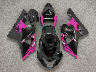 Shop Gloss Black and Pink Suzuki GSXR750 Motorcycle Fairings 04-05
