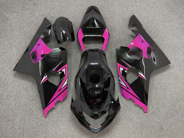 Shop Gloss Black and Pink Suzuki GSXR750 Motorcycle Fairings 04-05