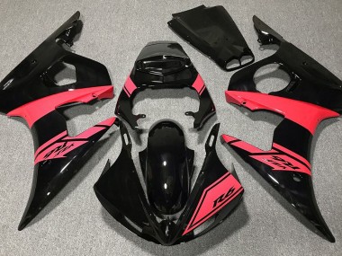 Shop Gloss Black and Red Yamaha R6 Motorcycle Fairings 03-04
