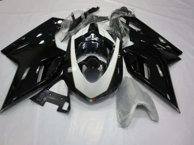 Shop Gloss Black and White Ducati 848 Motorcycle Fairings 1098 Motorcycle Fairings 1198 Motorcycle Fairings 07-12 Shop Gloss Black and White Ducati 848 Motorcycle Fairings 1098 Motorcycle Fairings 1198 Motorcycle Fairings 07-12