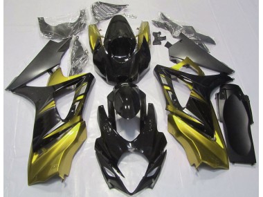 Shop Gloss Black and Yellow Suzuki GSXR Motorcycle Fairings 1000 Motorcycle Fairings 07-08