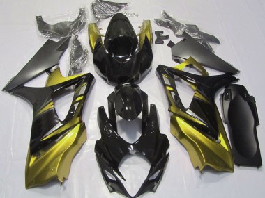 Shop Gloss Black and Yellow Suzuki GSXR Motorcycle Fairings 1000 Motorcycle Fairings 07-08