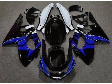Shop Gloss Black Blue and White Yamaha YZF600 Motorcycle Fairings Thundercat Motorcycle Fairings 98-07
