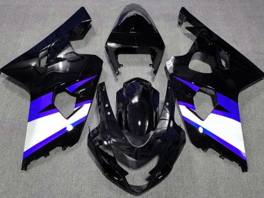 Shop Gloss Black & Blue Suzuki GSXR750 Motorcycle Fairings 04-05