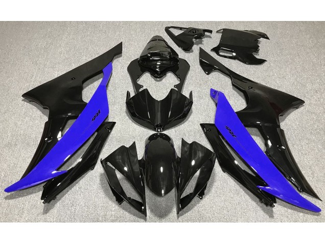 Shop Gloss Black & Blue Yamaha R6 Motorcycle Fairings 08-16 Shop Gloss Black & Blue Yamaha R6 Motorcycle Fairings 08-16