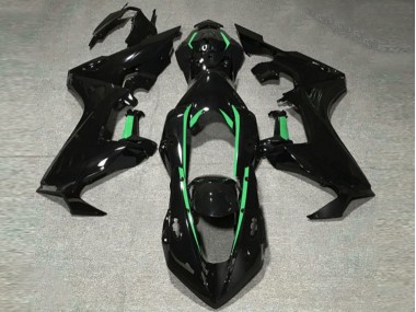 Shop Gloss Black & Forest Green Lining Honda CBR1000RR Motorcycle Fairings 17-19
