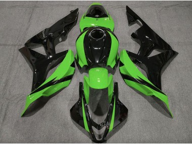 Shop Gloss Black & Green Honda CBR600RR Motorcycle Fairings 07-08