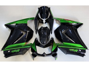 Shop Gloss Black & Green Kawasaki Ninja Motorcycle Fairings 250 Motorcycle Fairings 08-13