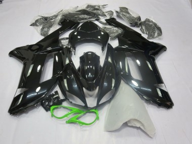 Shop Gloss Black Green Kawasaki ZX6R Motorcycle Fairings 07-08