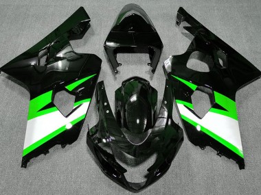 Shop Gloss Black & Green Suzuki GSXR750 Motorcycle Fairings 04-05