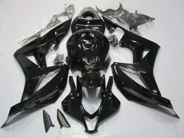 Shop Gloss Black Honda CBR600RR Motorcycle Fairings 07-08 Shop Gloss Black Honda CBR600RR Motorcycle Fairings 07-08