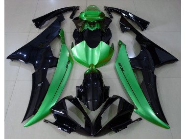 Shop Gloss Black & Light Green Yamaha R6 Motorcycle Fairings 08-16