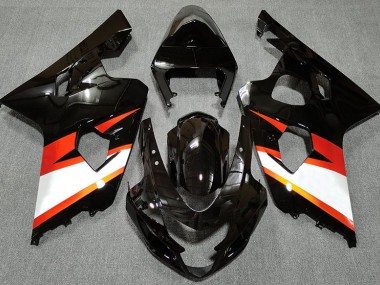 Shop Gloss Black & Orange Suzuki GSXR750 Motorcycle Fairings 04-05