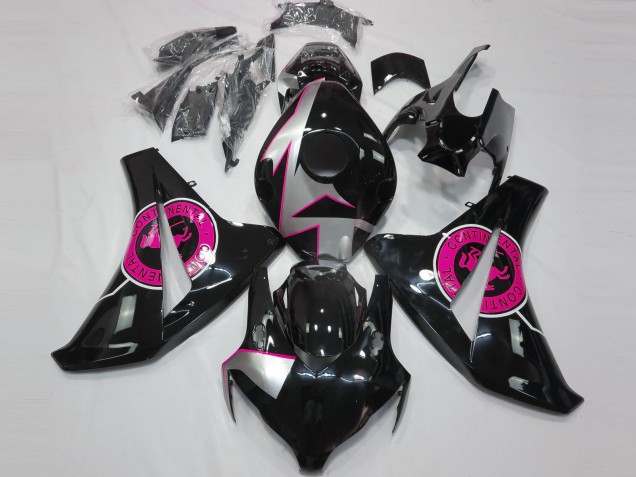 Shop Gloss Black & Pink Honda CBR1000RR Motorcycle Fairings 08-11