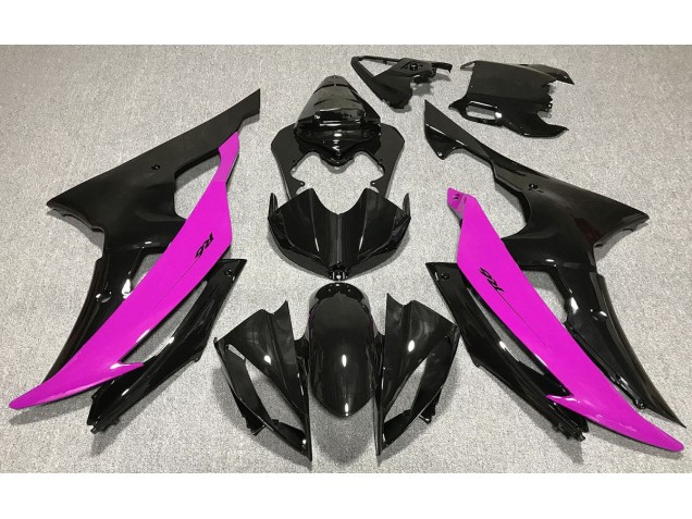 Shop Gloss Black & Pink Yamaha R6 Motorcycle Fairings 08-16 Shop Gloss Black & Pink Yamaha R6 Motorcycle Fairings 08-16