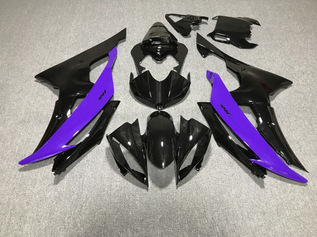 Shop Gloss Black & Purple Yamaha R6 Motorcycle Fairings 08-16 Shop Gloss Black & Purple Yamaha R6 Motorcycle Fairings 08-16