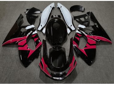 Shop Gloss Black Red and White Yamaha YZF600 Motorcycle Fairings Thundercat Motorcycle Fairings 98-07