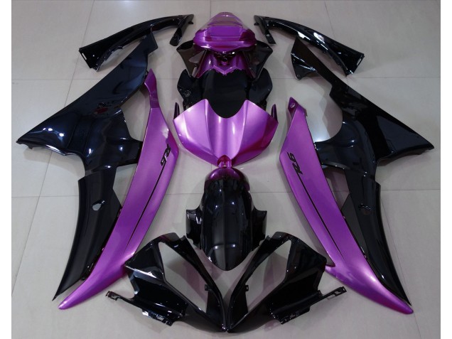 Shop Gloss Black & Rose Purple Yamaha R6 Motorcycle Fairings 08-16 Shop Gloss Black & Rose Purple Yamaha R6 Motorcycle Fairings 08-16