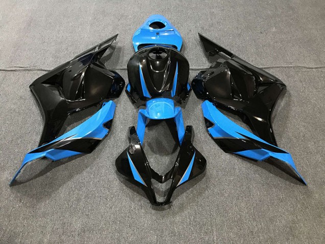 Shop Gloss Black & Sky Blue Honda CBR600RR Motorcycle Fairings 09-12 Shop Gloss Black & Sky Blue Honda CBR600RR Motorcycle Fairings 09-12