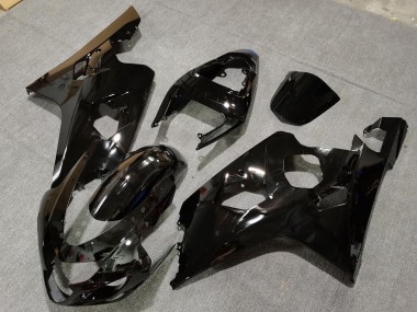 Shop Gloss Black with Blue Decals Suzuki GSXR750 Motorcycle Fairings 04-05