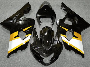Shop Gloss Black & Yellow Suzuki GSXR750 Motorcycle Fairings 04-05