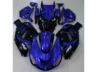 Shop Gloss Blue and Black Kawasaki ZX14R Motorcycle Fairings 06-11
