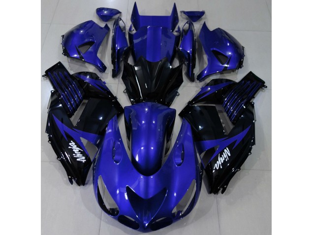 Shop Gloss Blue and Black Kawasaki ZX14R Motorcycle Fairings 06-11
