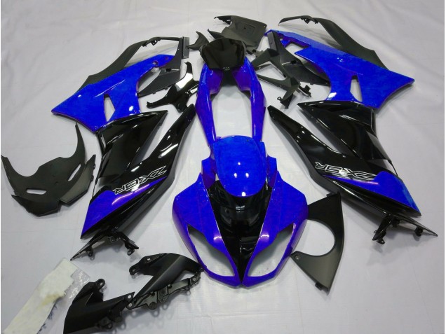 Shop Gloss Blue and Black Kawasaki ZX6R Motorcycle Fairings 09-12 Shop Gloss Blue and Black Kawasaki ZX6R Motorcycle Fairings 09-12