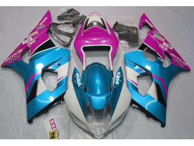 Shop Gloss Blue and Pink Suzuki GSXR Motorcycle Fairings 1000 Motorcycle Fairings 03-04