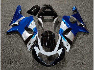 Shop Gloss Blue and Silver OEM Suzuki GSXR Motorcycle Fairings 1000 Motorcycle Fairings 00-02