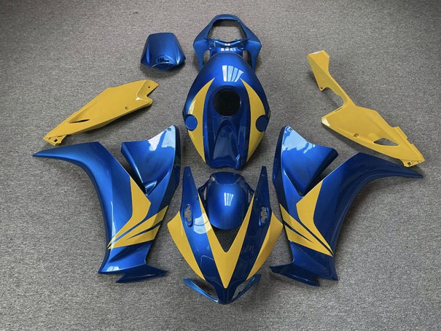 Shop Gloss Blue and Yellow Honda CBR1000RR Motorcycle Fairings 12-16 Shop Gloss Blue and Yellow Honda CBR1000RR Motorcycle Fairings 12-16