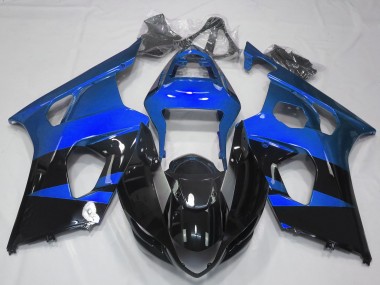 Shop Gloss Blue & Black Suzuki GSXR Motorcycle Fairings 1000 Motorcycle Fairings 03-04
