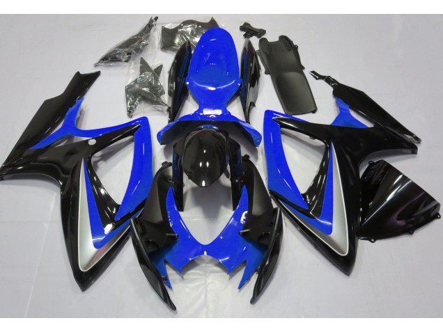 Shop Gloss Blue Debadged Suzuki GSXR750 Motorcycle Fairings 06-07 Shop Gloss Blue Debadged Suzuki GSXR750 Motorcycle Fairings 06-07