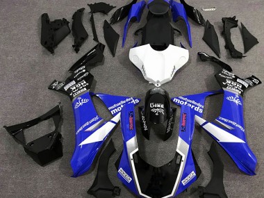 Shop Gloss Blue Logo Style Yamaha R1 Motorcycle Fairings 15-19