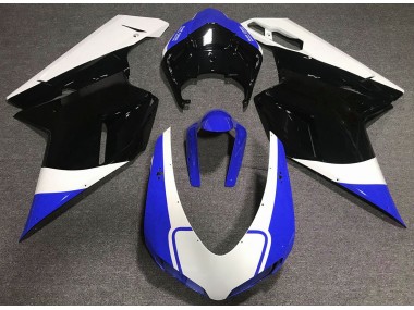 Shop Gloss Blue White and Black Ducati 848 Motorcycle Fairings 1098 Motorcycle Fairings 1198 Motorcycle Fairings 07-12