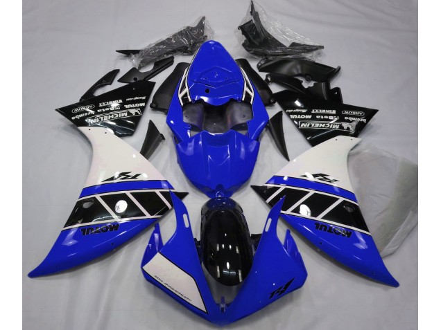 Shop Gloss Blue White and Black Yamaha R1 Motorcycle Fairings 13-14 Shop Gloss Blue White and Black Yamaha R1 Motorcycle Fairings 13-14