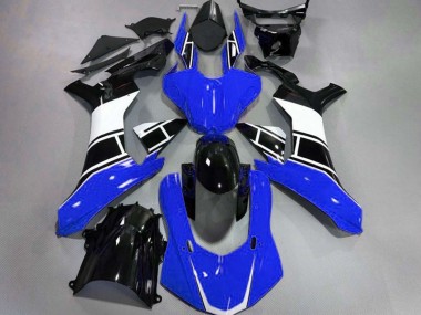 Shop Gloss Blue White and Black Yamaha R1 Motorcycle Fairings 15-19