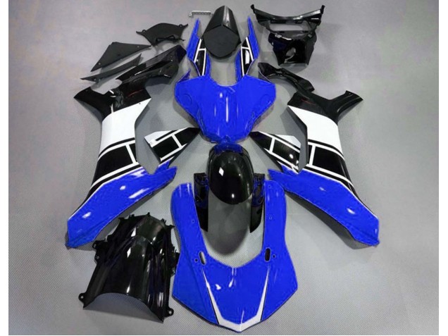 Shop Gloss Blue White and Black Yamaha R1 Motorcycle Fairings 15-19 Shop Gloss Blue White and Black Yamaha R1 Motorcycle Fairings 15-19