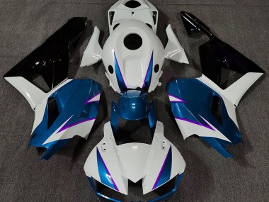 Shop Gloss Blue White and Purple Honda CBR600RR Motorcycle Fairings 13-20