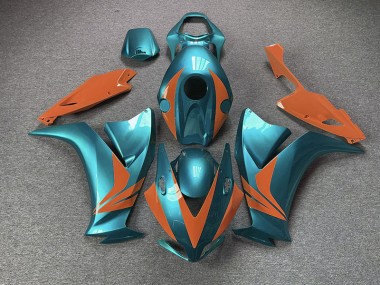 Shop Gloss Cyan and Orange Honda CBR1000RR Motorcycle Fairings 12-16