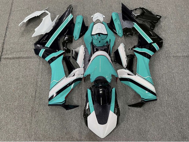 Shop Gloss Cyan White and Black Honda CBR1000RR Motorcycle Fairings 17-19 Shop Gloss Cyan White and Black Honda CBR1000RR Motorcycle Fairings 17-19