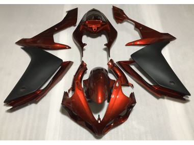Shop Gloss Dark Orange & Black Yamaha R1 Motorcycle Fairings 07-08