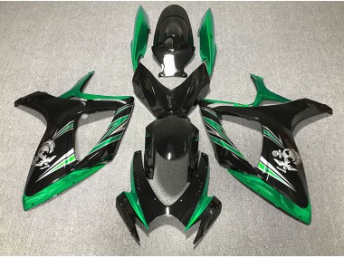 Shop Gloss Green and Black Design Suzuki GSXR750 Motorcycle Fairings 06-07